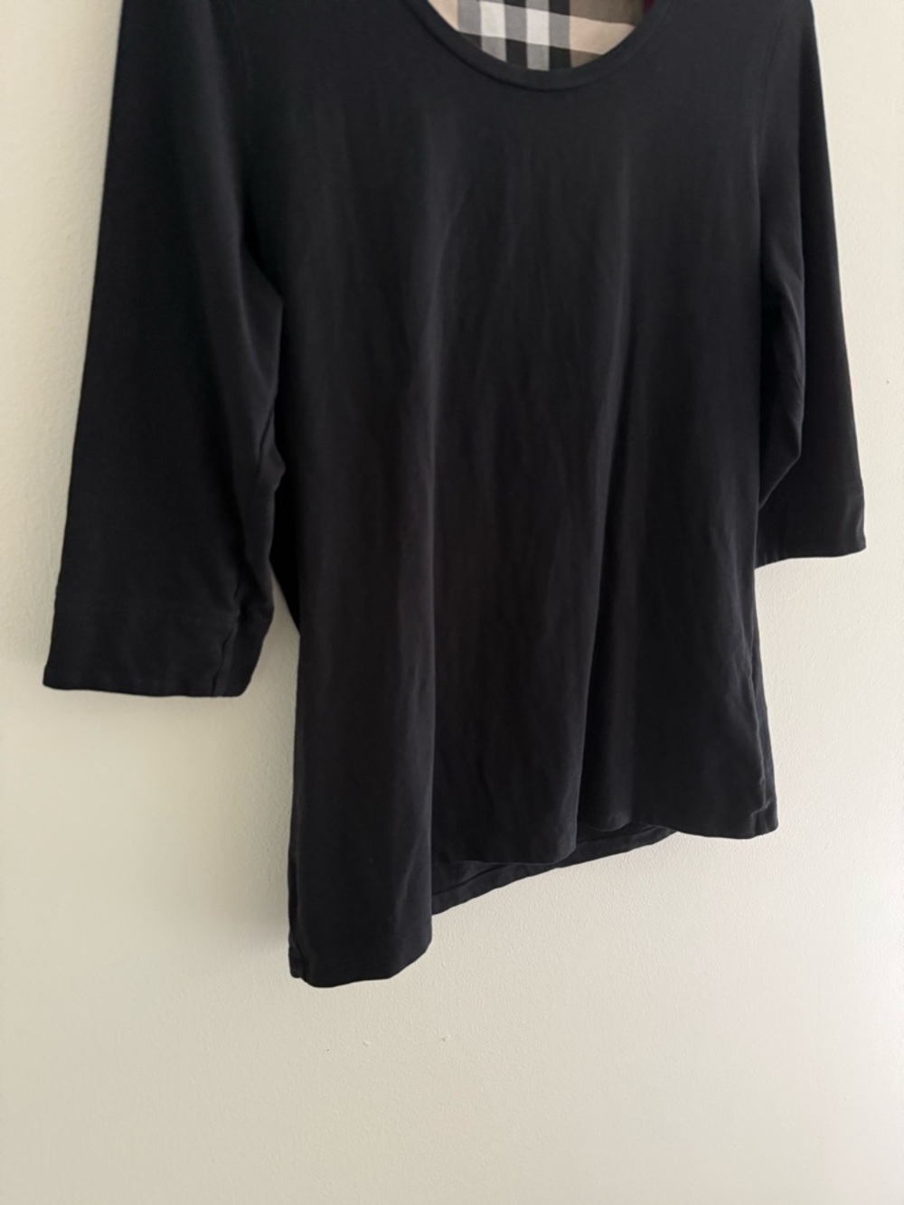 Burberry London Black Long Sleeve Tee Large - Picture 4 of 7